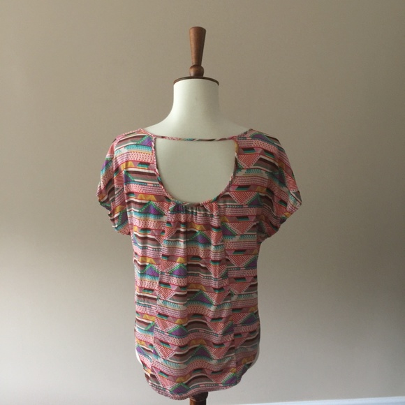 Leo Meets Virgo Aztec Print Top - Picture 3 of 7